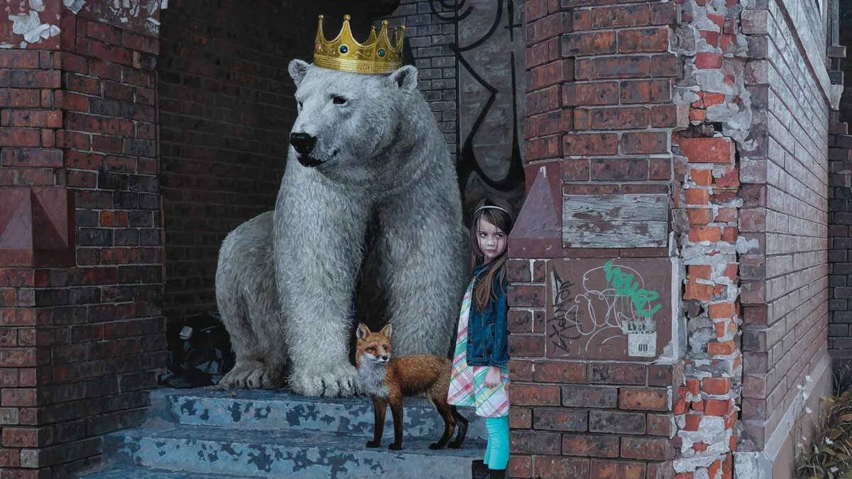 Kevin Peterson Paints Children And Wild Animals Surviving A Broken World In 46 Striking Works