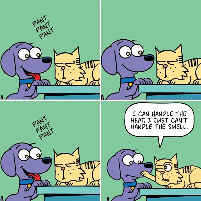 I Illustrate The Hilarious Reality Of A Rescue Dog And A Cat Living Together (25 New Comics)