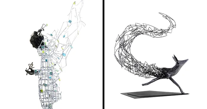 36 Steel Sculptures By This Artist That Invite Viewers To Use Their Imagination