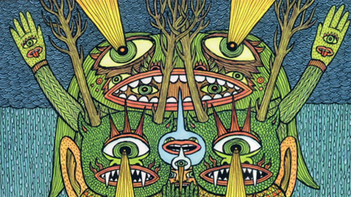 This Artist Created 64 Artworks That Blur The Lines Between Comics, Fantasy, And Folk Art