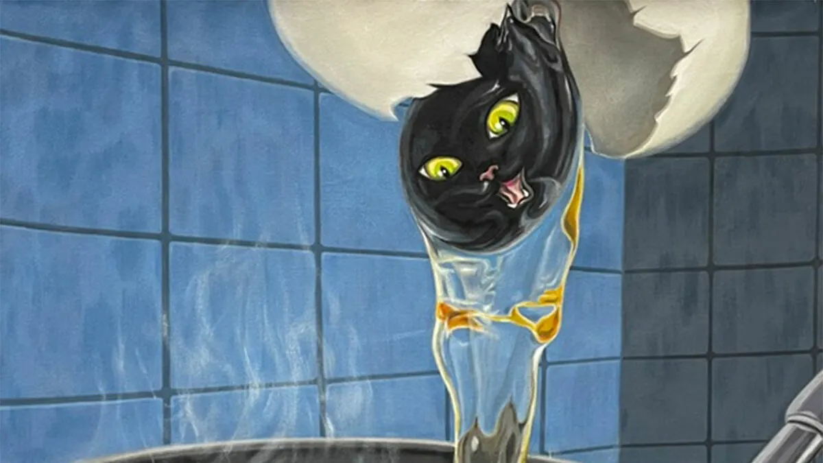 This Artist Created 30 Quirky Paintings That Explore The Mischievous Side Of Cats