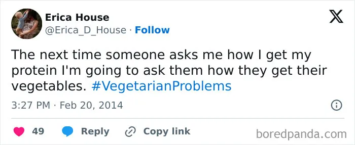 65 Funny Vegetarian Tweets For Those Who Are Tired Of Explaining Their Diet For The 100th Time