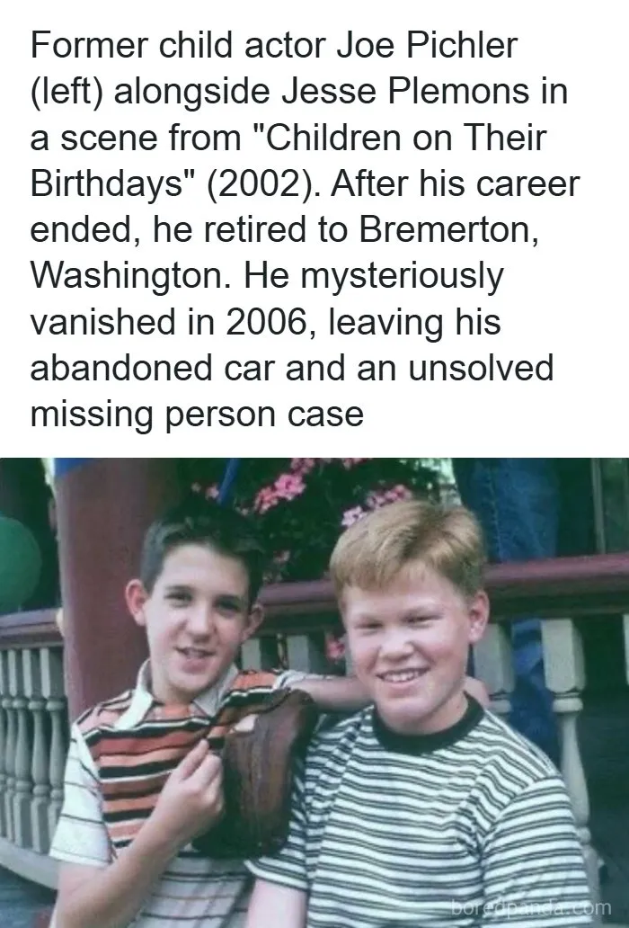 Young Joe Pichler and Jesse Plemons in a movie scene linked to creepy facts