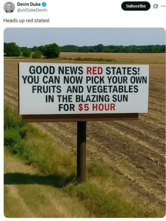 A billboard about low wages in red states reflecting the struggle of modern life in America