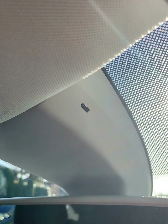 Small built-in camera in car showing satisfying clever design ideas