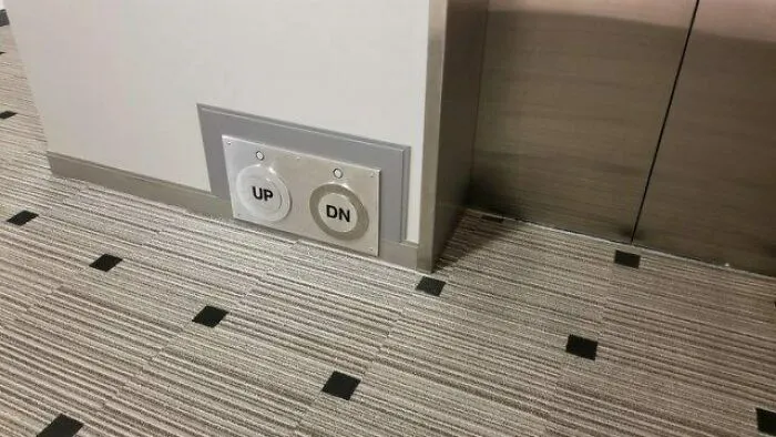 Clever ideas for floor-level elevator buttons you can press with your feet