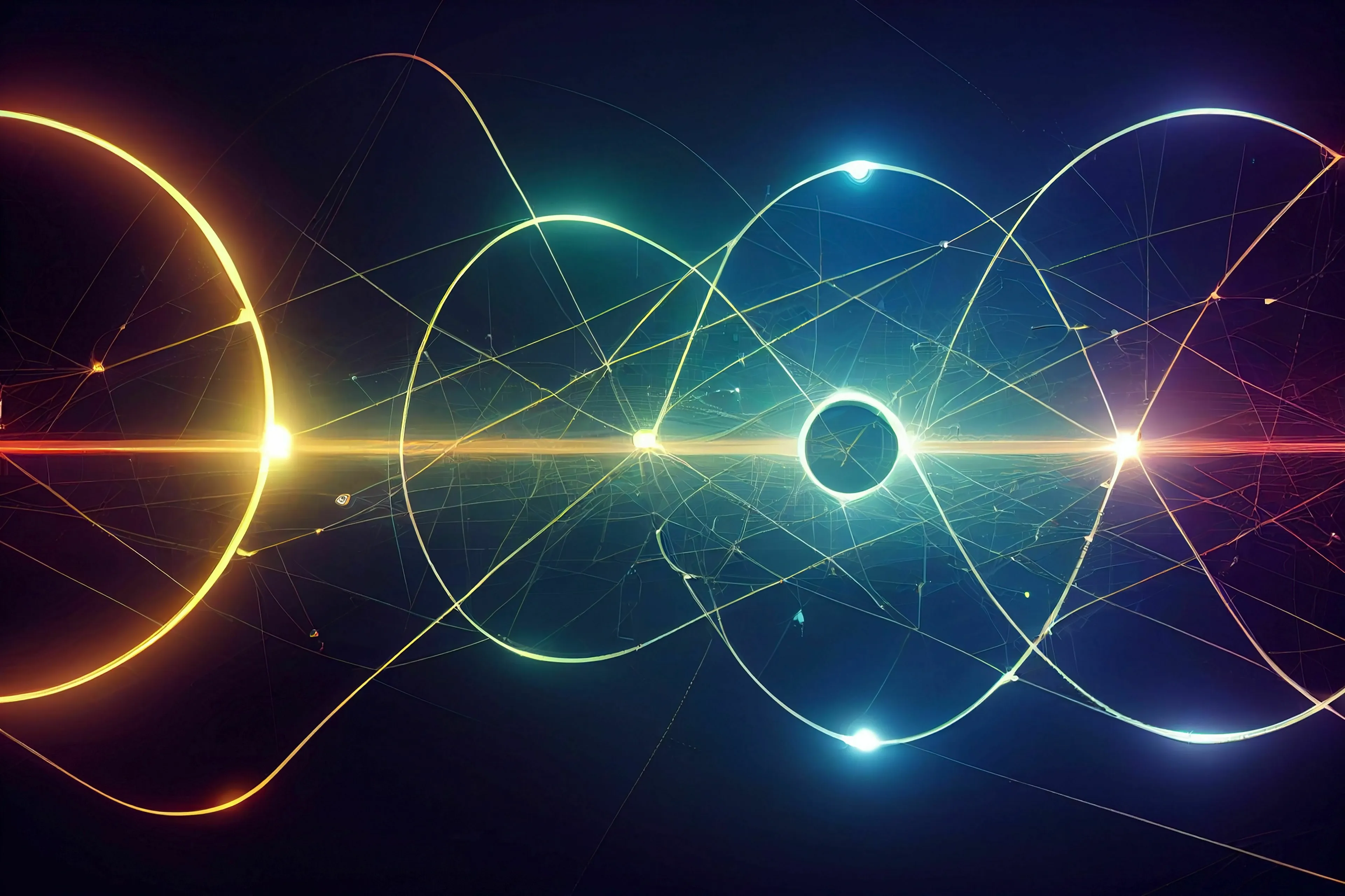 A colorful visual representation of the complex physics theory of relativity