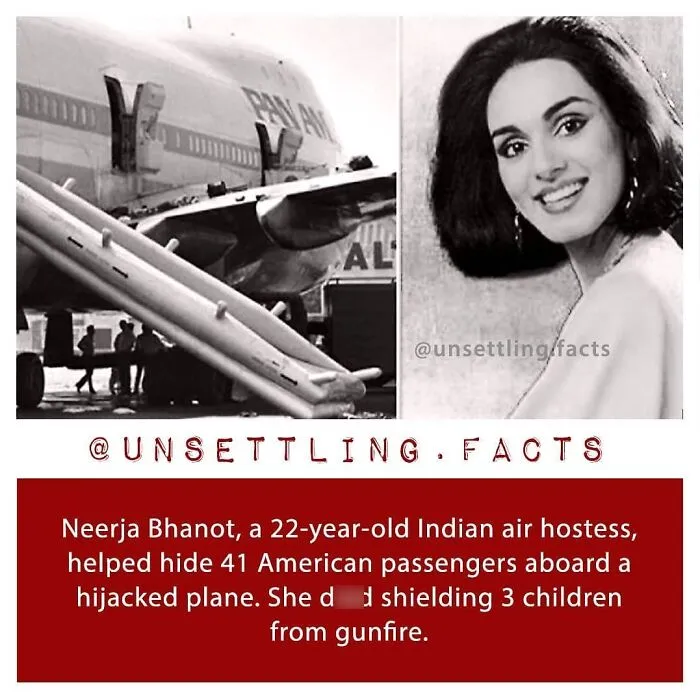 Unsettling facts about flight attendant Neerja Bhanot
