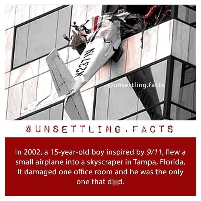 Unsettling facts: Small airplane crashed into the window of a Tampa skyscraper