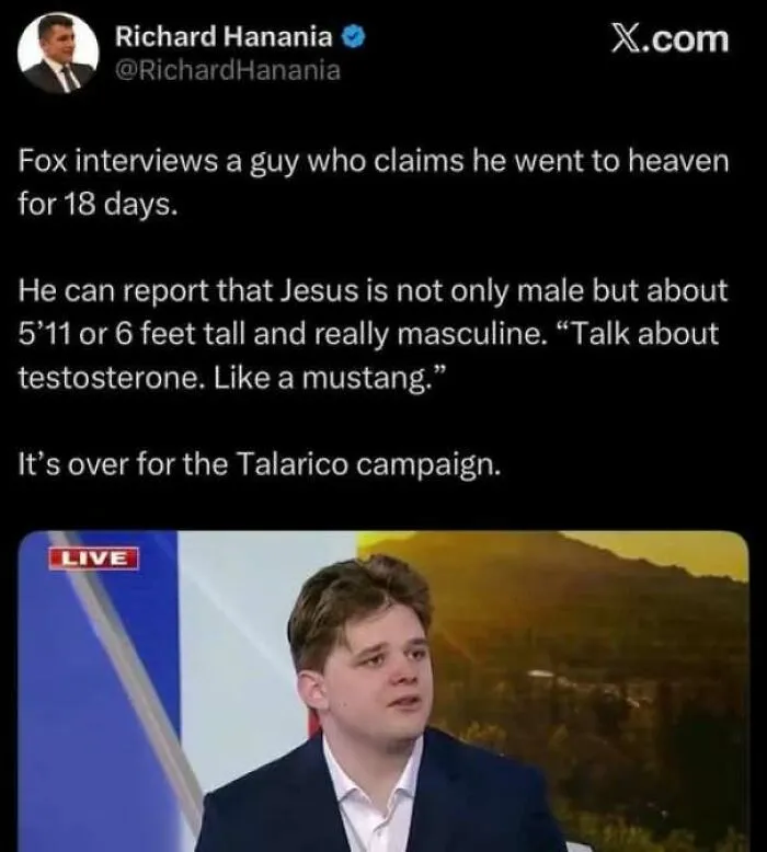 Fox interviews man who claims he went to heaven for 18 days in America
