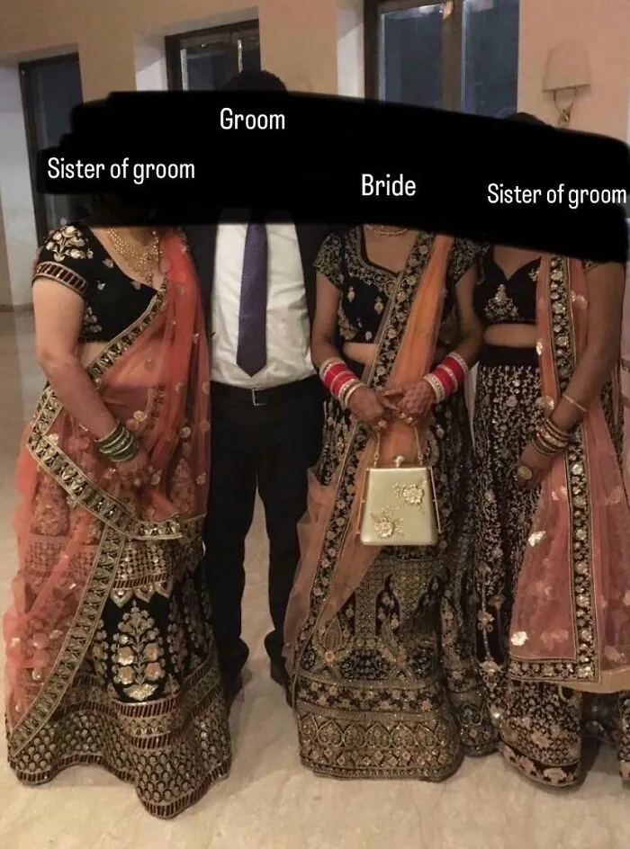 Questionable wedding moments of sisters of the groom wearing the exact same outfit as the bride