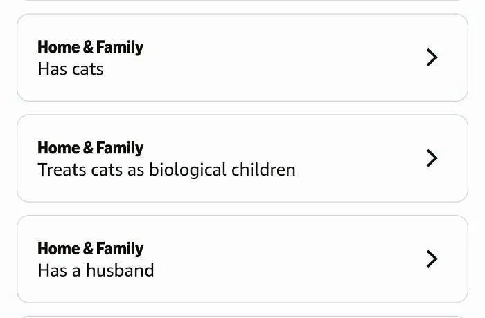 Amazon shopper has cats and treats cats as biological children
