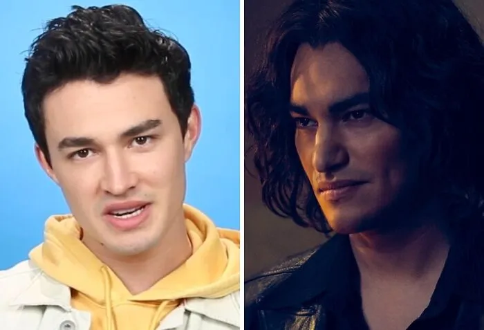 Side-by-side comparison of celebrity lookalikes Gavin Leatherwood and Richard Ramirez.