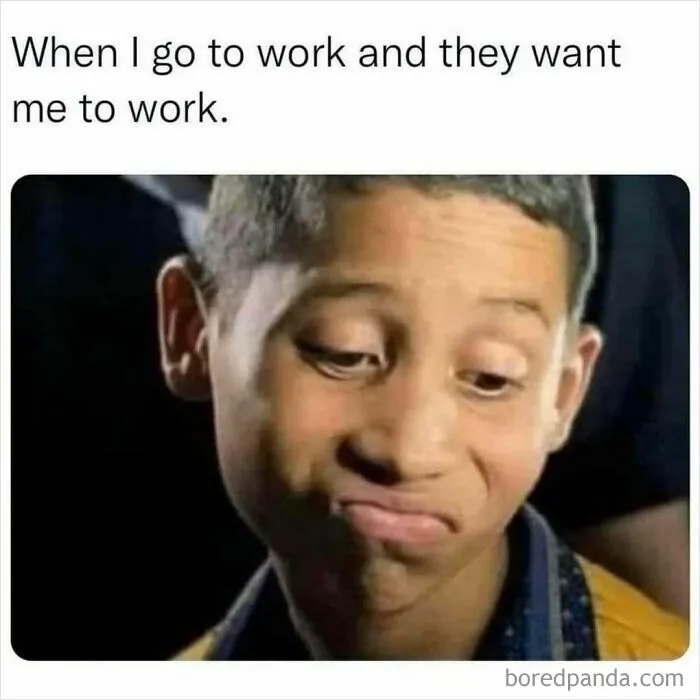 Relatable memes featuring a young boy looking disappointed and making a funny face.