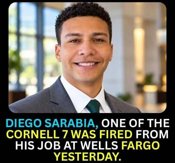 Image of Diego Sarabia who was fired from Wells Fargo, linked to Cornell 7.