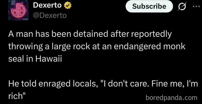 Rich People Being Awful People Once Again… :>