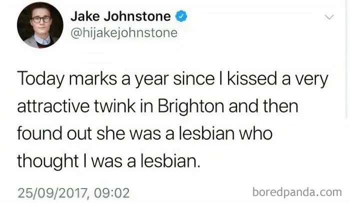 British Memes depicting a humorous tweet about an encounter in Brighton