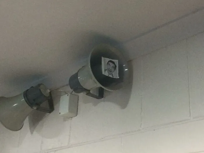 Boys Went Around School Slapping Up Printed Pics Of Mr Bean In Random Places, This Was The Only One To Survive The Cleanup