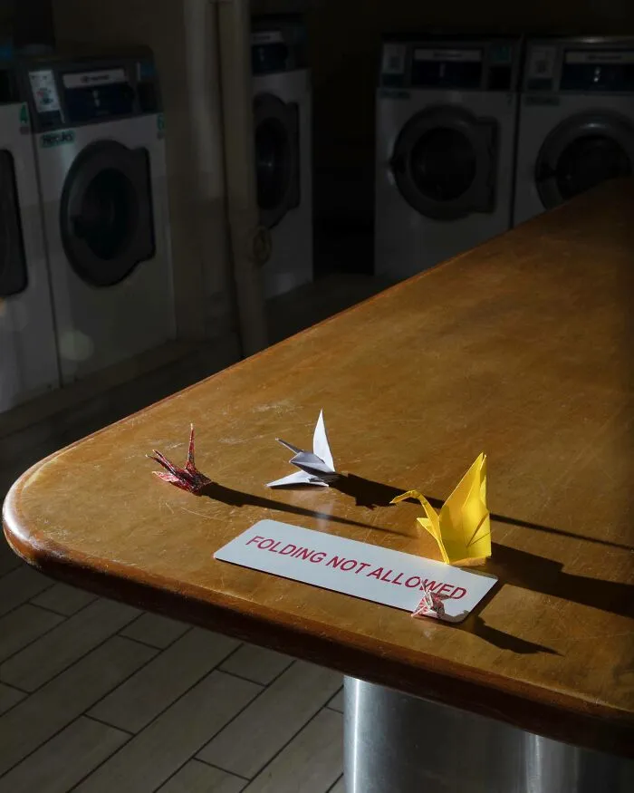 Some Pretty Intense Vandalism In The Laundry Room, But Rules Are Meant To Be Broken