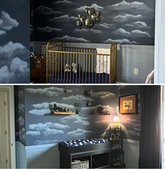 Our Son’s Nursery Took Months Of Love, Clouds, And Family Memories