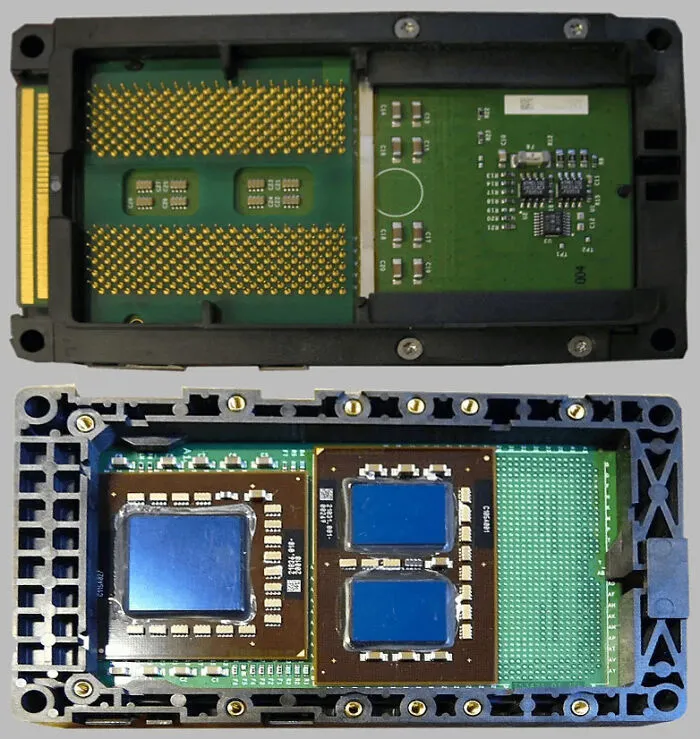 Detailed internal components of computer hardware technology released in 2001
