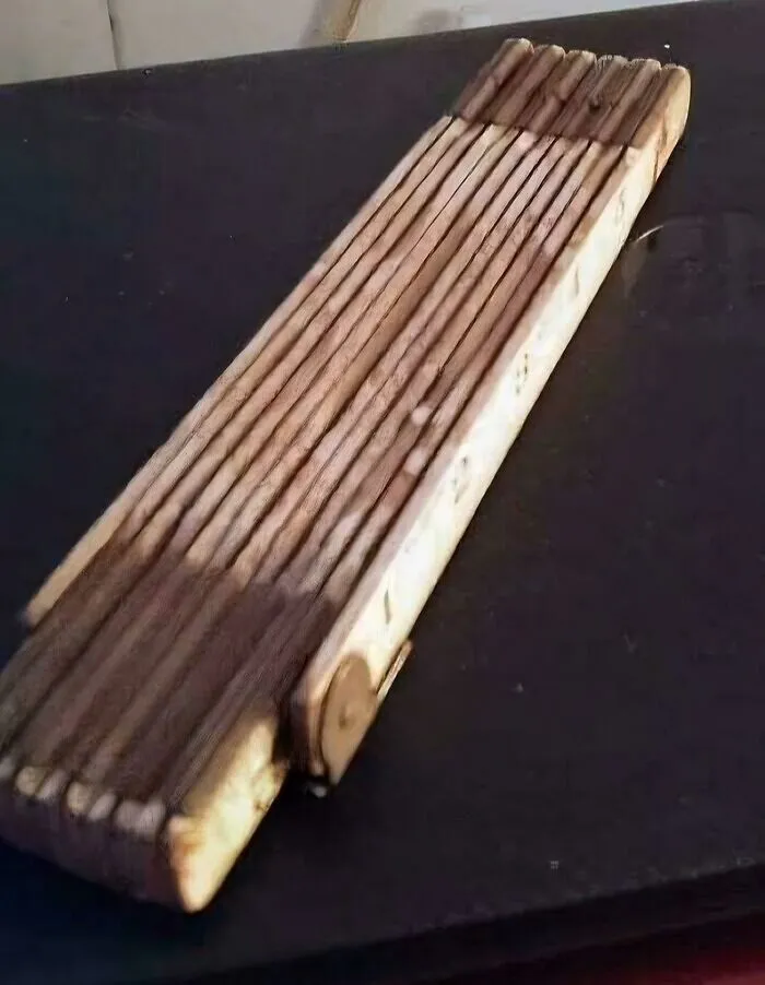 Old-fashioned wooden washboard for laundry use from past decades