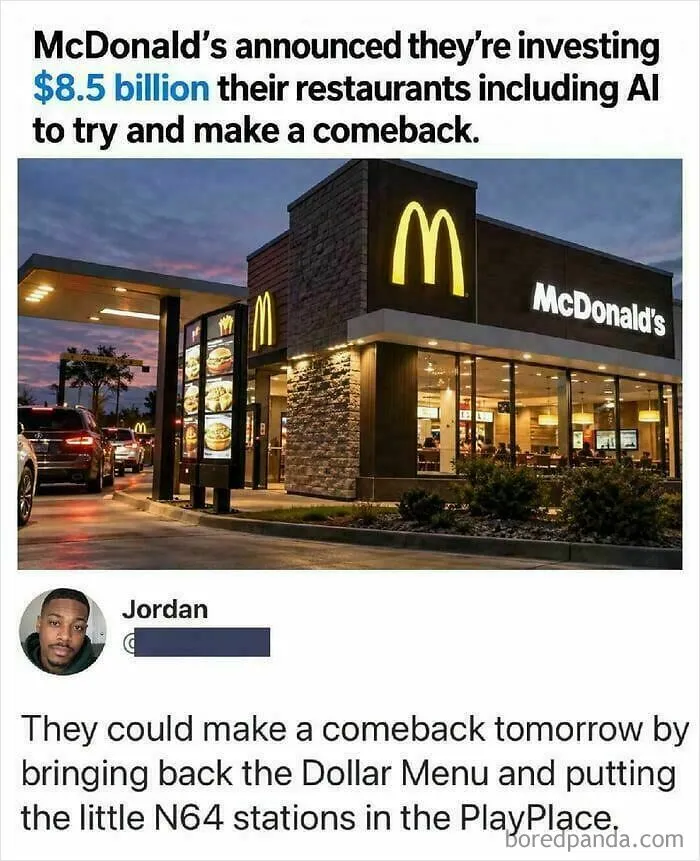 McDonald's investing 8.5 billion including AI to make a comeback