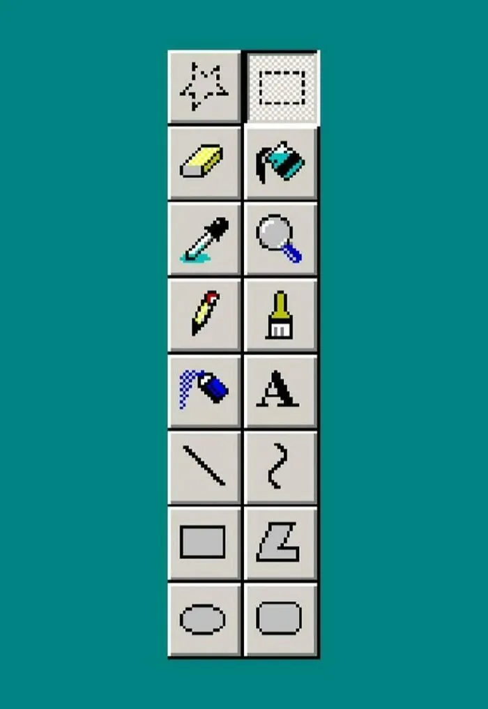 90s nostalgic memes pixelated image editing tool icons
