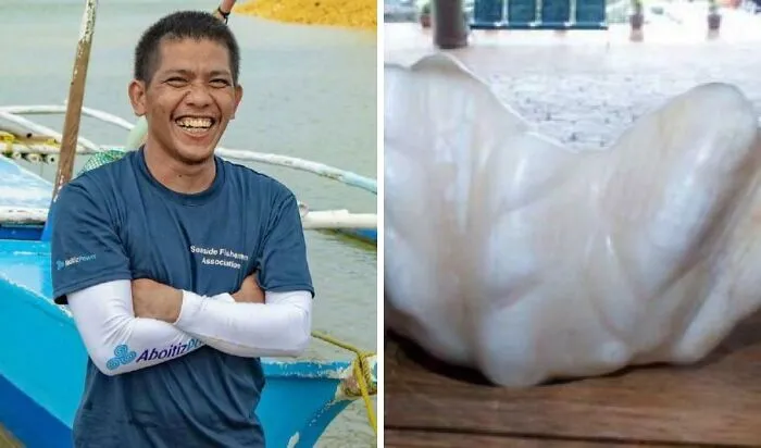In 2006, A Filipino Fisherman Found A 34kg (75-Pound) Pearl But Didn’t Know Its Value