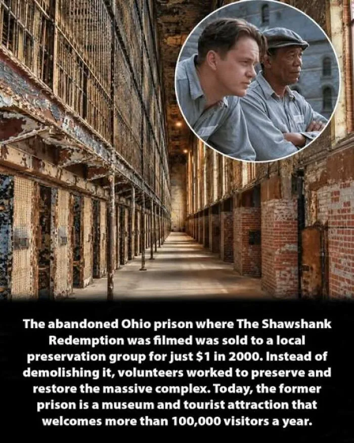 Interior view of the abandoned Ohio prison featured in interesting history moments.