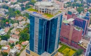 Indian Tycoon’s Rooftop Mansion Has A Pool, A Lawn And A Skyline View, But Its Owner Can’t Come Home