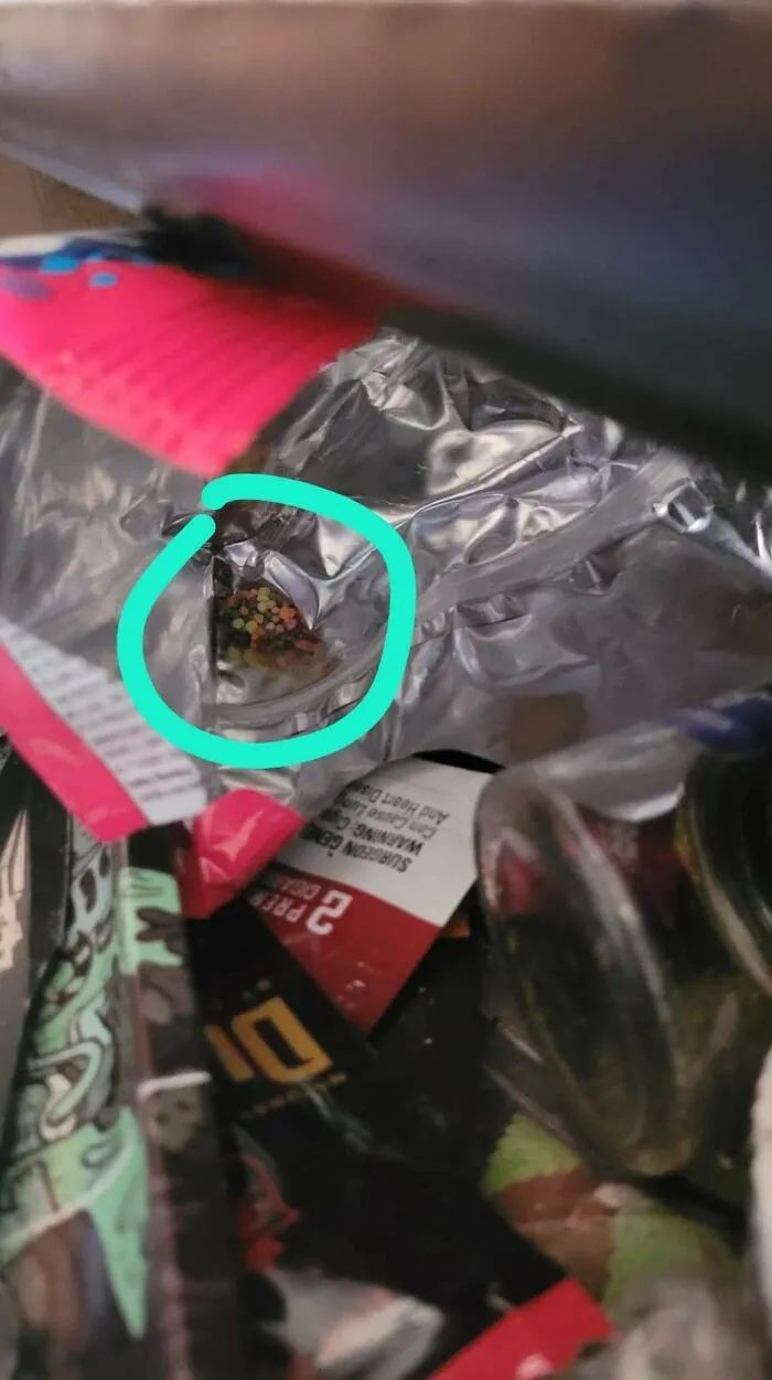 Small sprinkle candies leftover inside a bag illustrating annoying things partners do