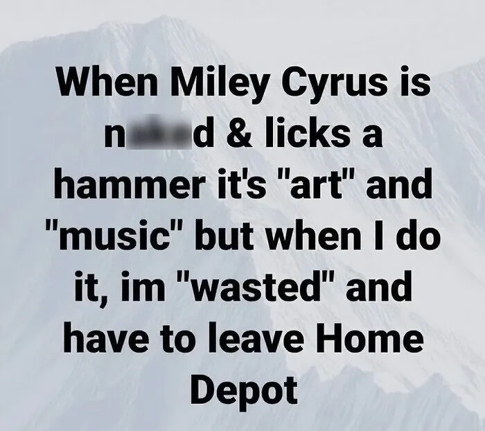 Text overlay on a mountain background, shared as funny cringe construction fails memes.