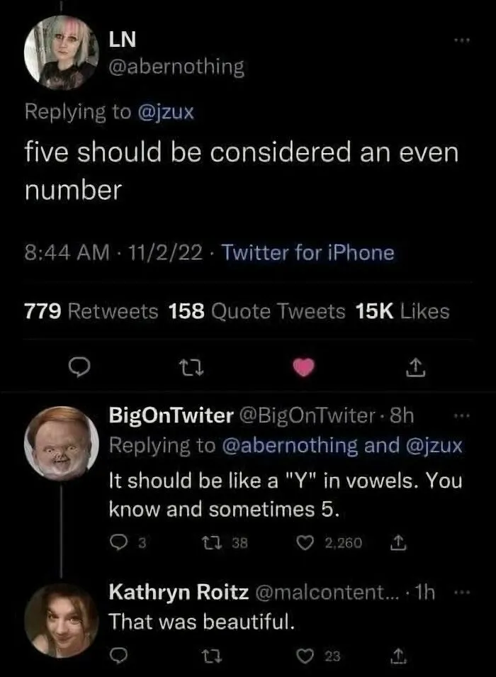 A Twitter thread discussing numbers, featured in a collection where the internet broke down complex posts.