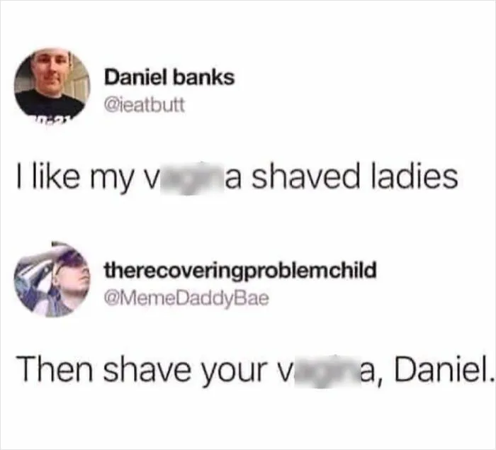 Humorous internet meme responding to wrong takes on female anatomy.
