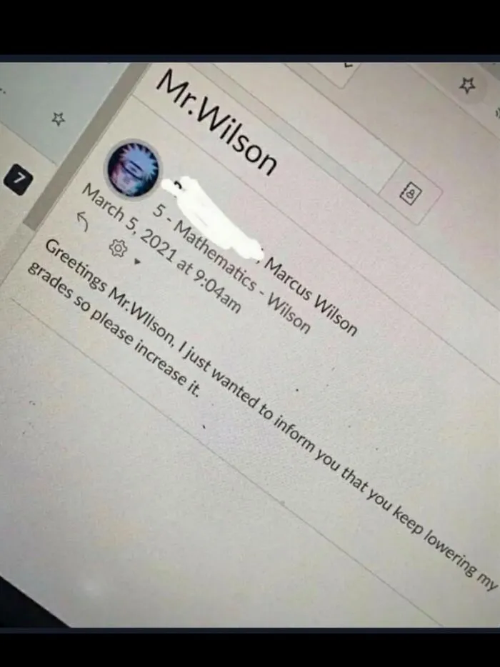 Funny hilarious memes of a student emailing a teacher asking to raise their grades.