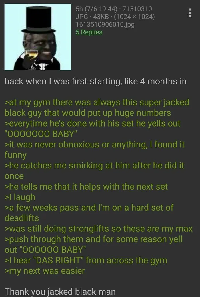 Wholesome gym moment with encouragement boosting workout motivation