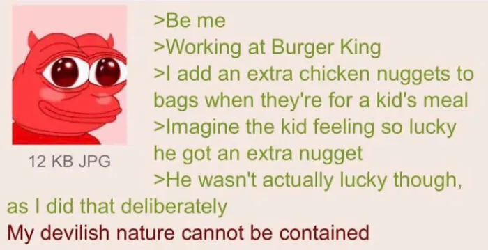 Burger King employee adds extra chicken nuggets to kid's meal for a sweet prank