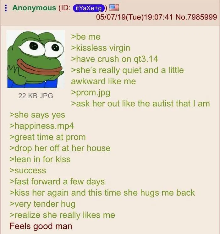 Wholesome life moments of prom date success and tender hug showing growing affection