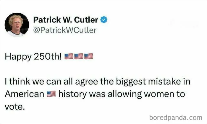 Napoleon Dynamite Wannabe Doesn’t Think Women Should Have Voting Rights
