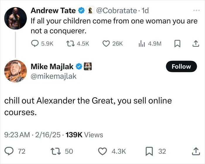 A screenshot of social media posts featuring funny commentary for wholesome memes.