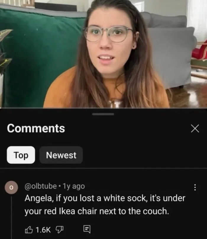 Relatable memes featuring funny YouTube comment about a lost sock.