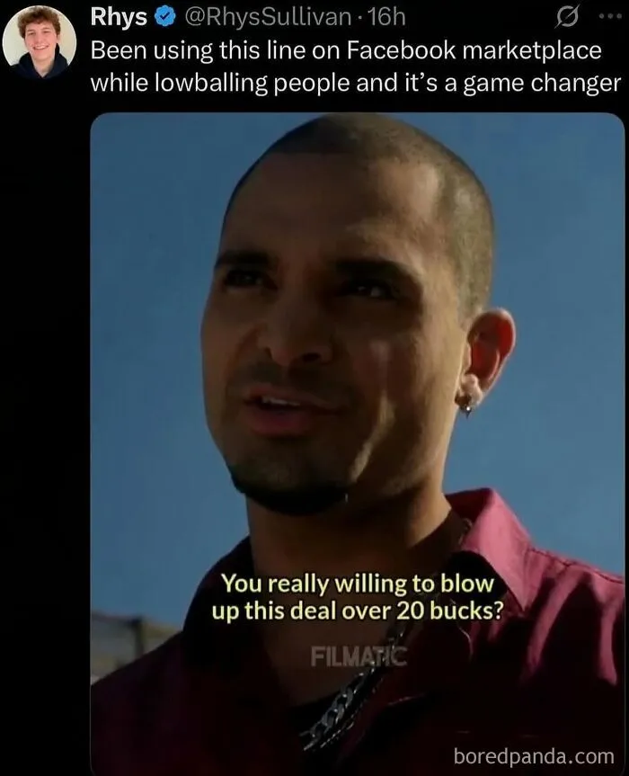 Relatable memes featuring Nacho Varga quote about negotiating deals.