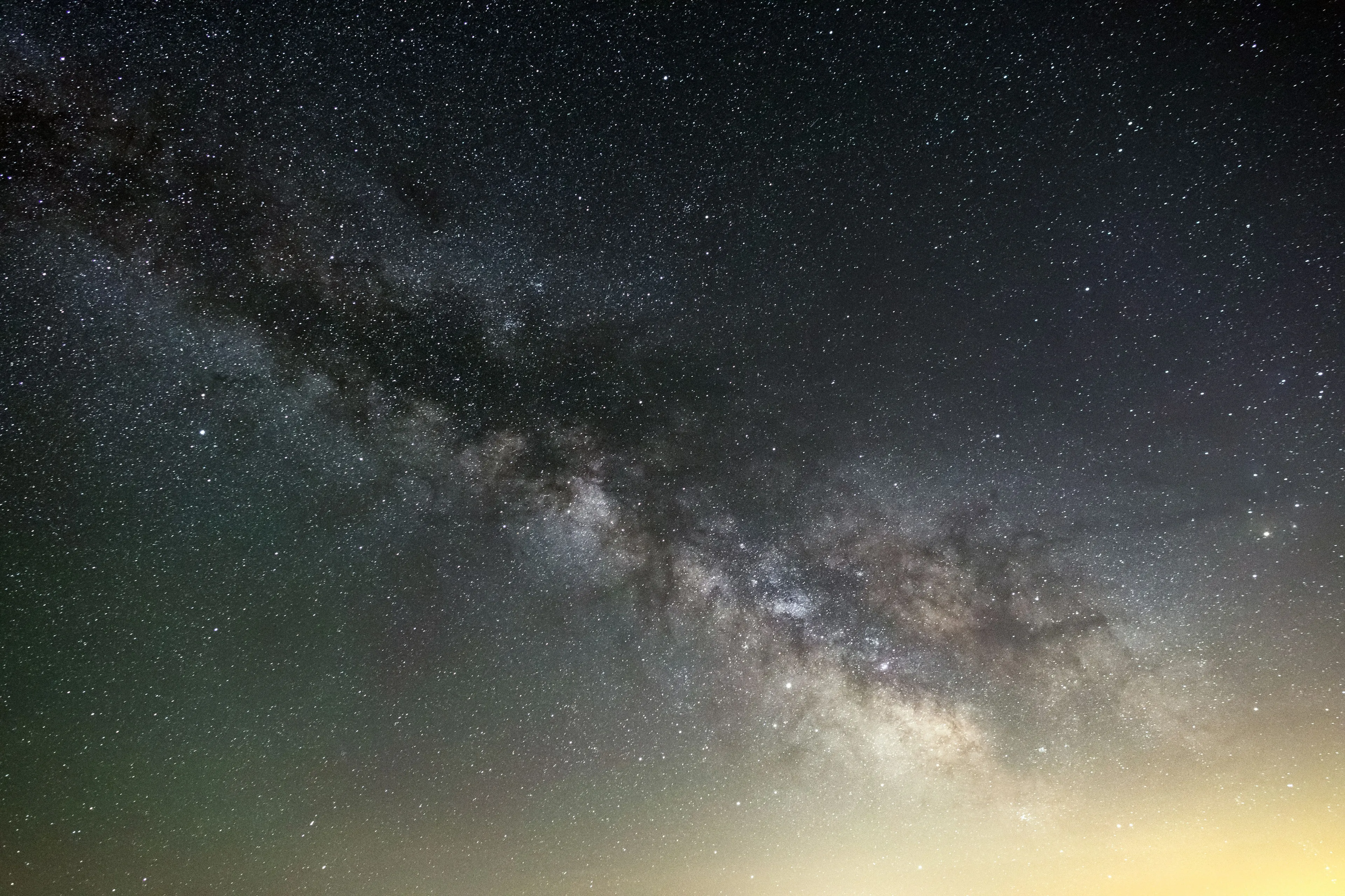 Stunning view of the Milky Way galaxy glowing across a starry night sky