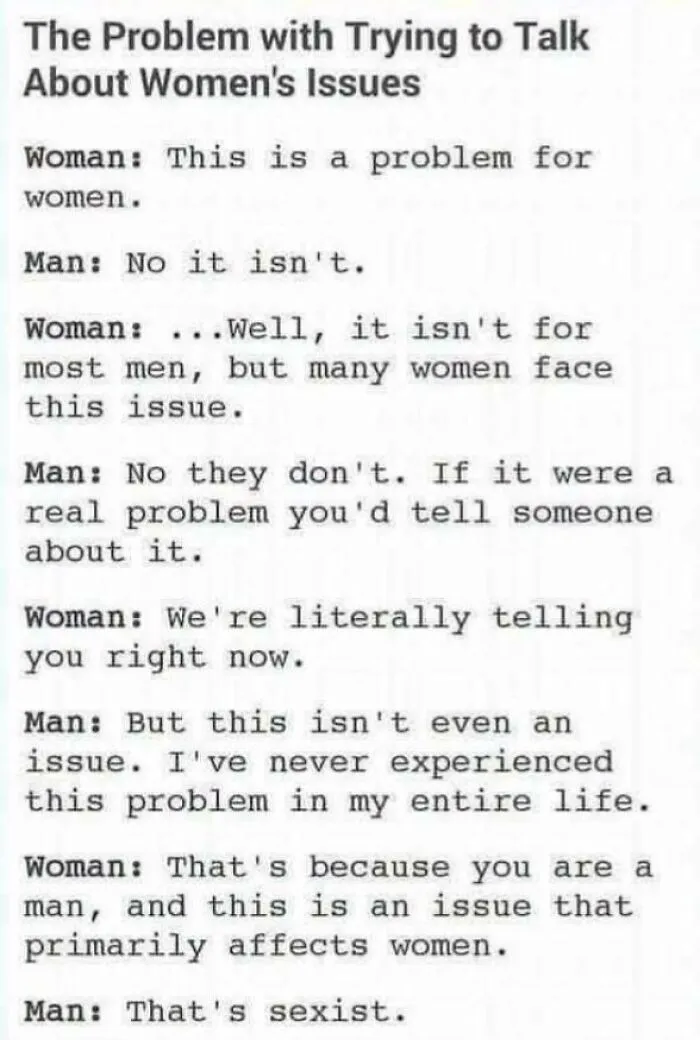 Not How Women's Issues Work