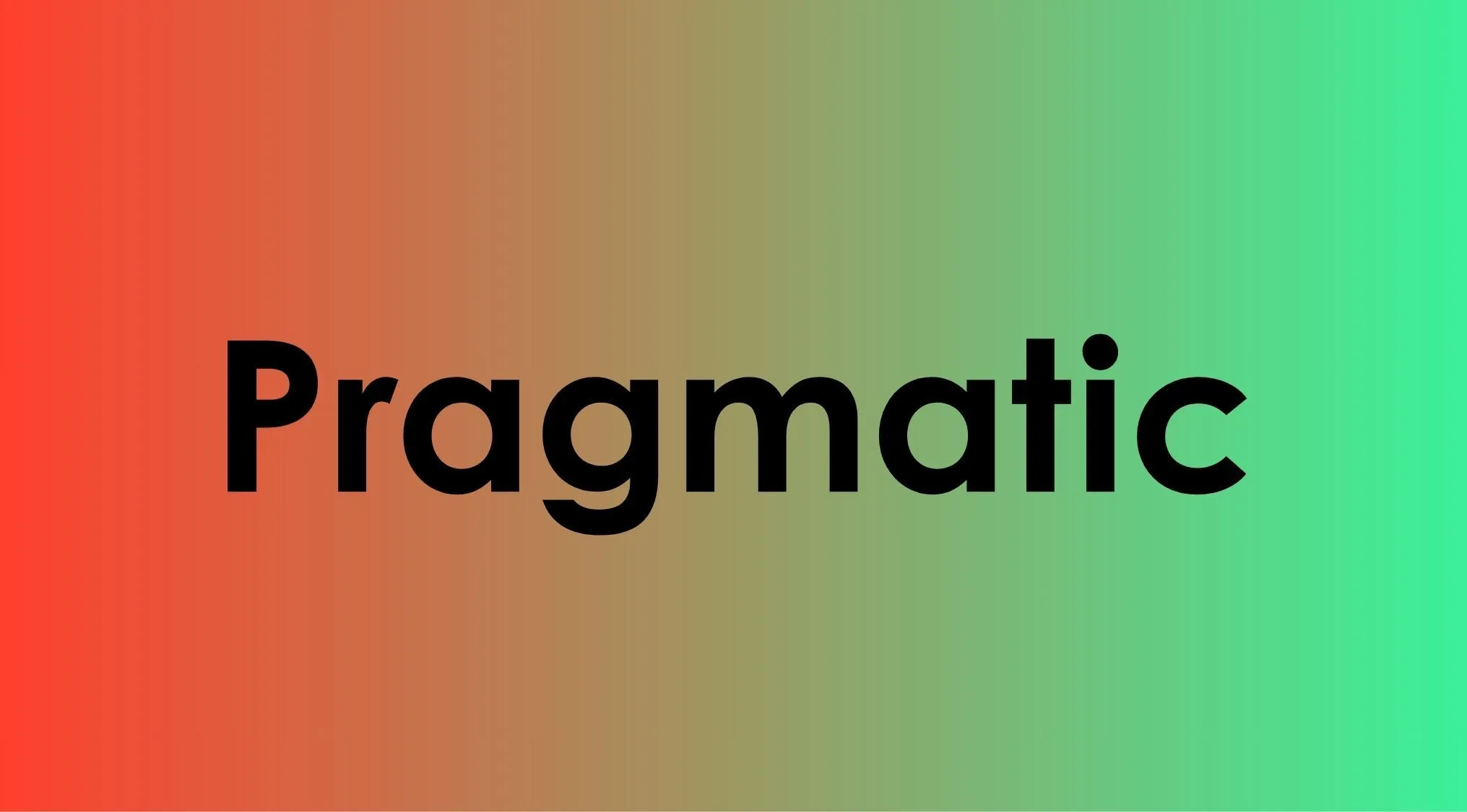 The word Pragmatic displayed over a colorful background for a language quiz.