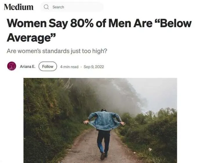 An online article screenshot with a flawed statistic, showing people confidently wrong with opinions.