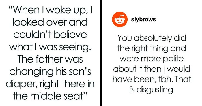 People Applaud This Plane Passenger For Calling Out Gross Dad Who Changed Baby’s Diaper And Kept It