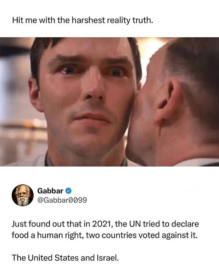 Funny memes showing a crying man receiving a whisper about reality truths.