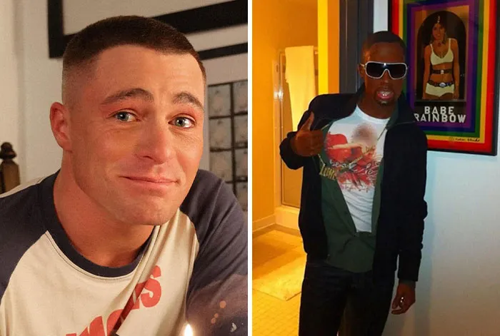 Colton Haynes dressed in blackface representing celebrities who crossed the line halloween costumes